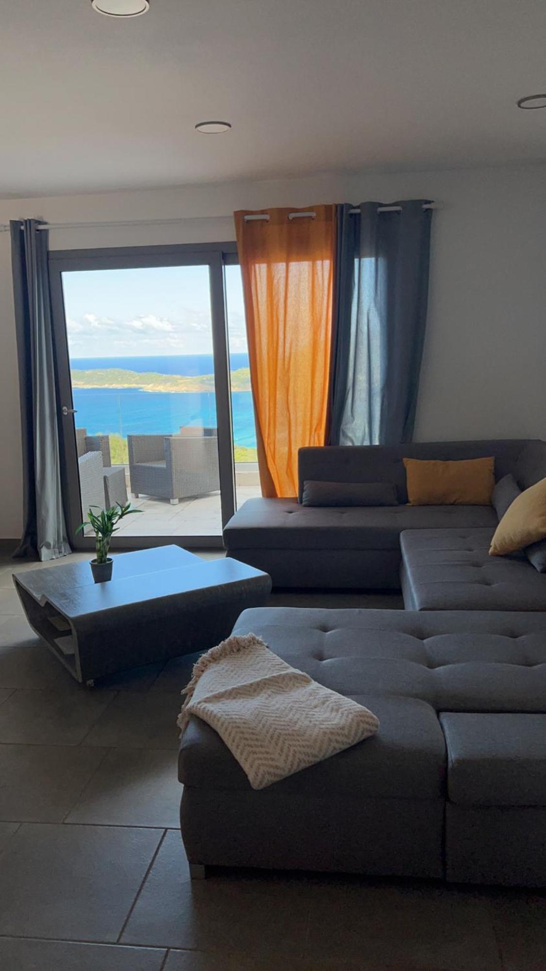 Haut De Villa - Vue Mer Avec Coucher De Soleil Каржез Экстерьер фото